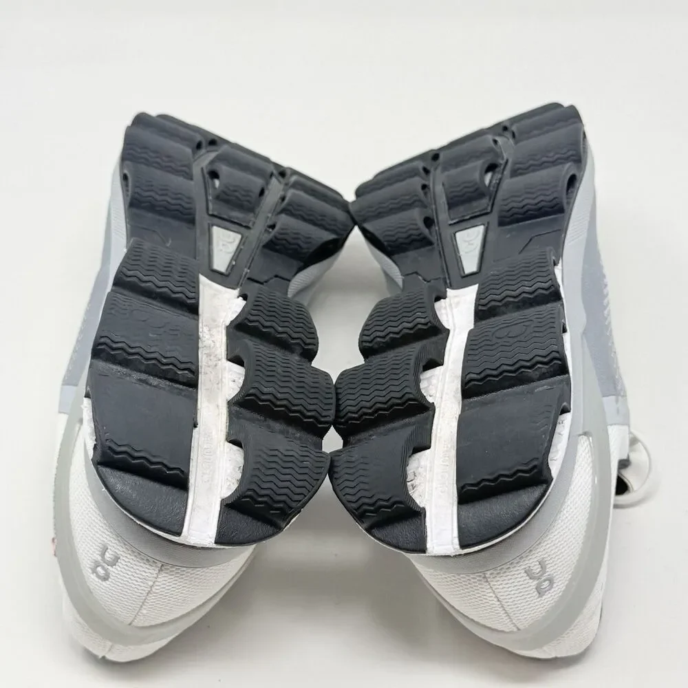 On Cloudsurfer Running Shoes Mens 10.5 Gray White Mesh Lightweight Sneakers - Picture 15 of 16